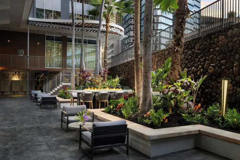 A photo of Hilton Grand Vac Club The Grand Islander Waikiki Honolulu showing the property and rooms.
