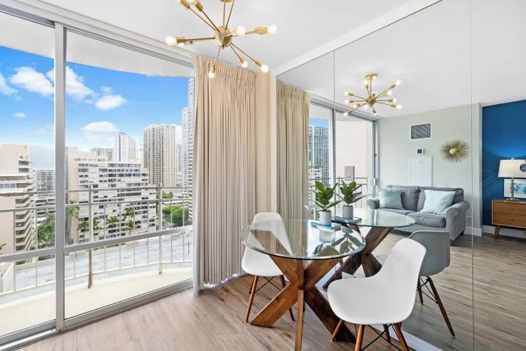 A photo of Ilikai Hotel Condo Vacations showing the property and rooms.
