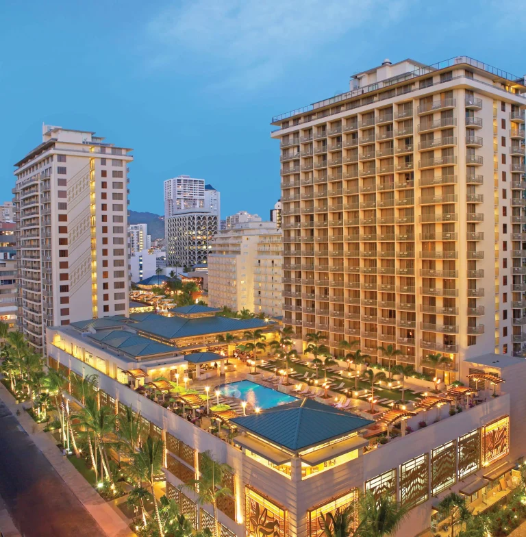 A photo of Embassy Suites by Hilton Waikiki Beach Walk showing the property and rooms.