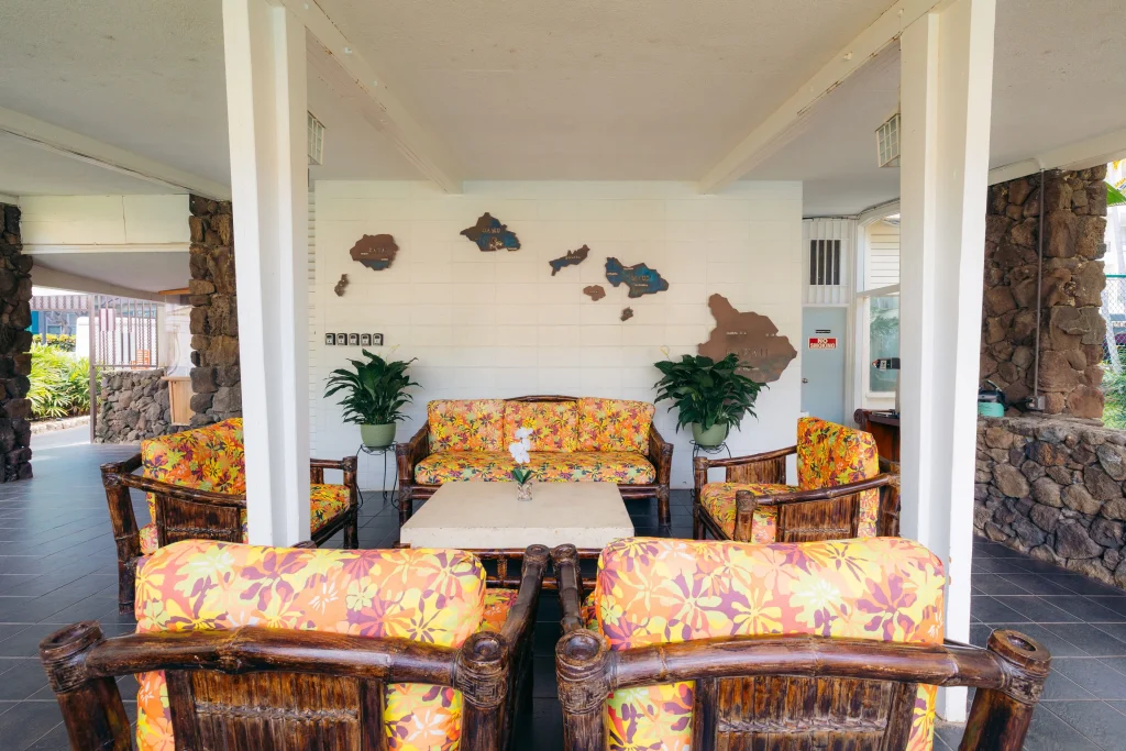 A photo of Castle at Palms at Waikīkī showing the property and rooms.