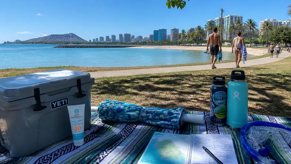 calm reef lagoon picnic stretch