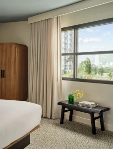 A photo of Romer House Waikiki showing the property and rooms.