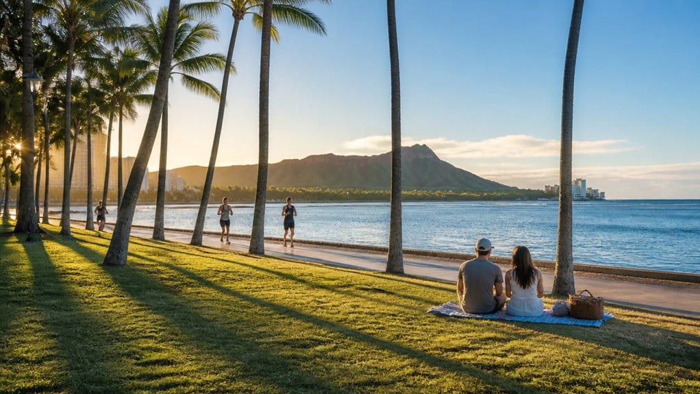 early morning quieter diamond head views