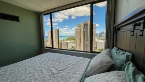 A photo of Diamond Head Beach Hotel & Residences showing the property and rooms.