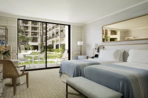 A photo of Halekulani showing the property and rooms.