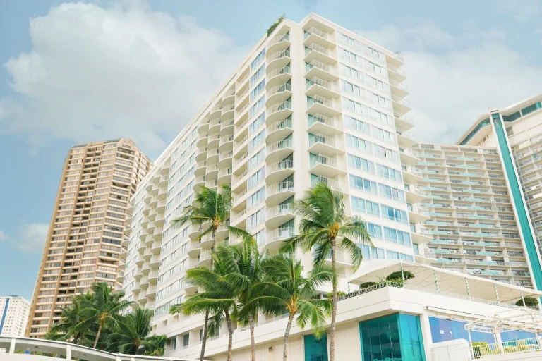 A photo of Hilton Vacation Club The Modern Honolulu showing the property and rooms.