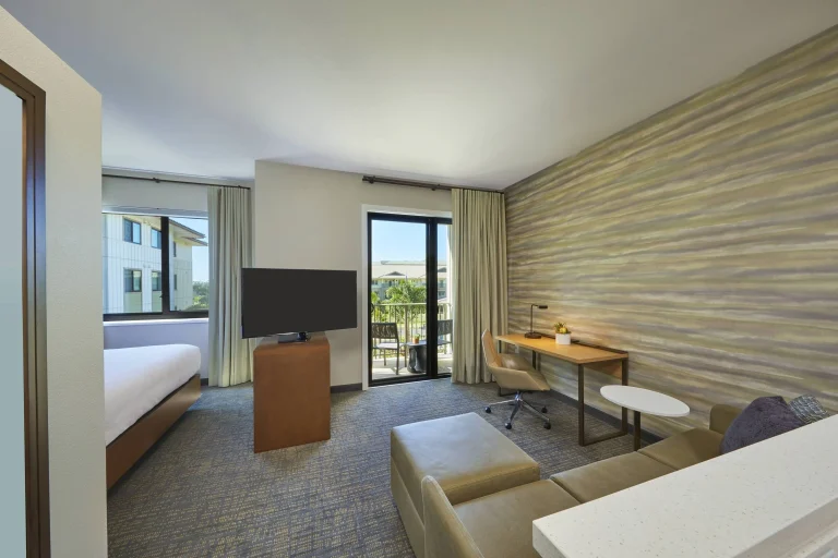 A photo of Residence Inn by Marriott Oahu Kapolei showing the property and rooms.