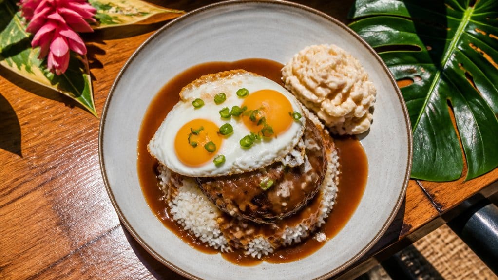 juicy beef gravy over rice