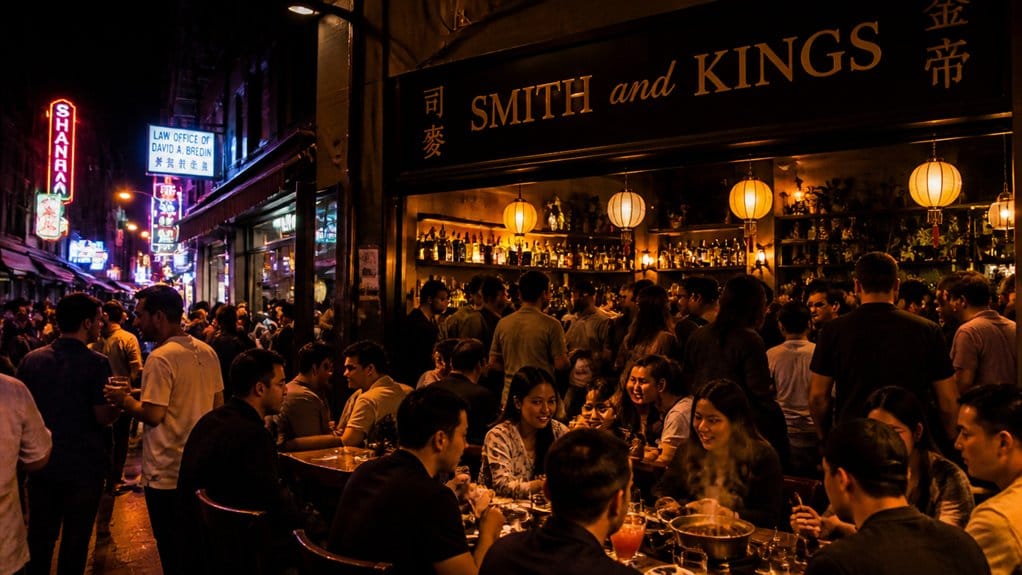 late night cocktails and american bites