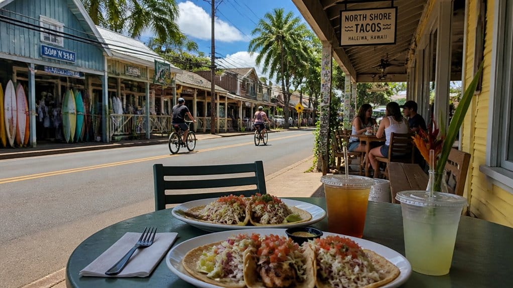 lunch in north shore hale iwa town