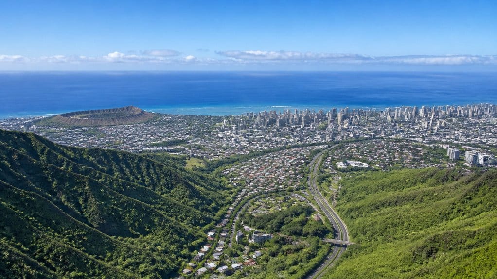 o ahu 596 7 square miles