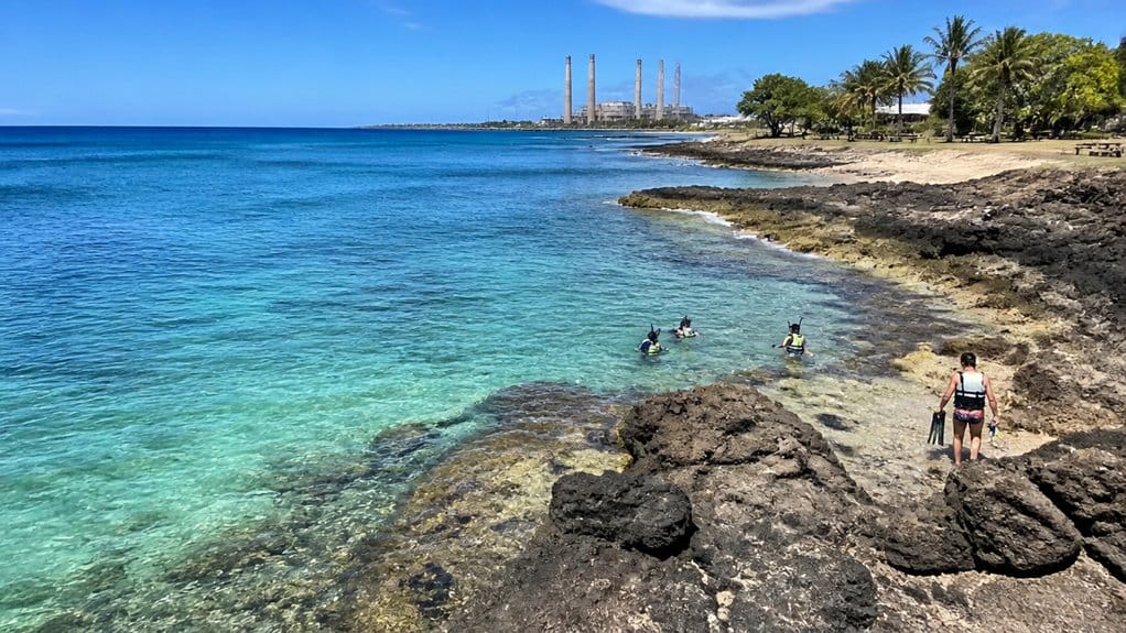 safe kahe point warm outflow snorkeling