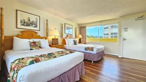 A photo of Colony Surf showing the property and rooms.